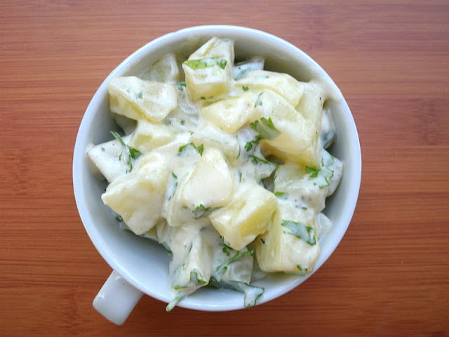 Salada de batatas: bora facilitar a vida?