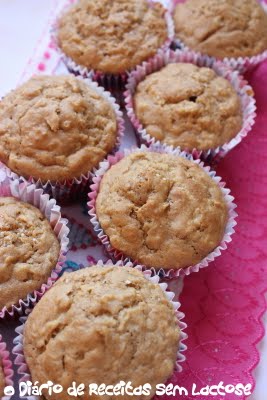 Muffins de Maçã Sem Lactose e Sem Ovos