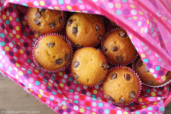 Muffins de Cenoura com gotas de chocolate