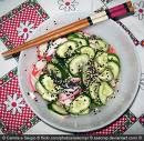 Salada de Pepino agridoce, receita fácil fácil